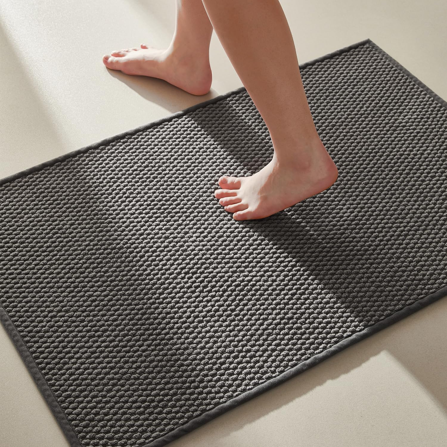 Thin Low-Pile Bathroom Mat