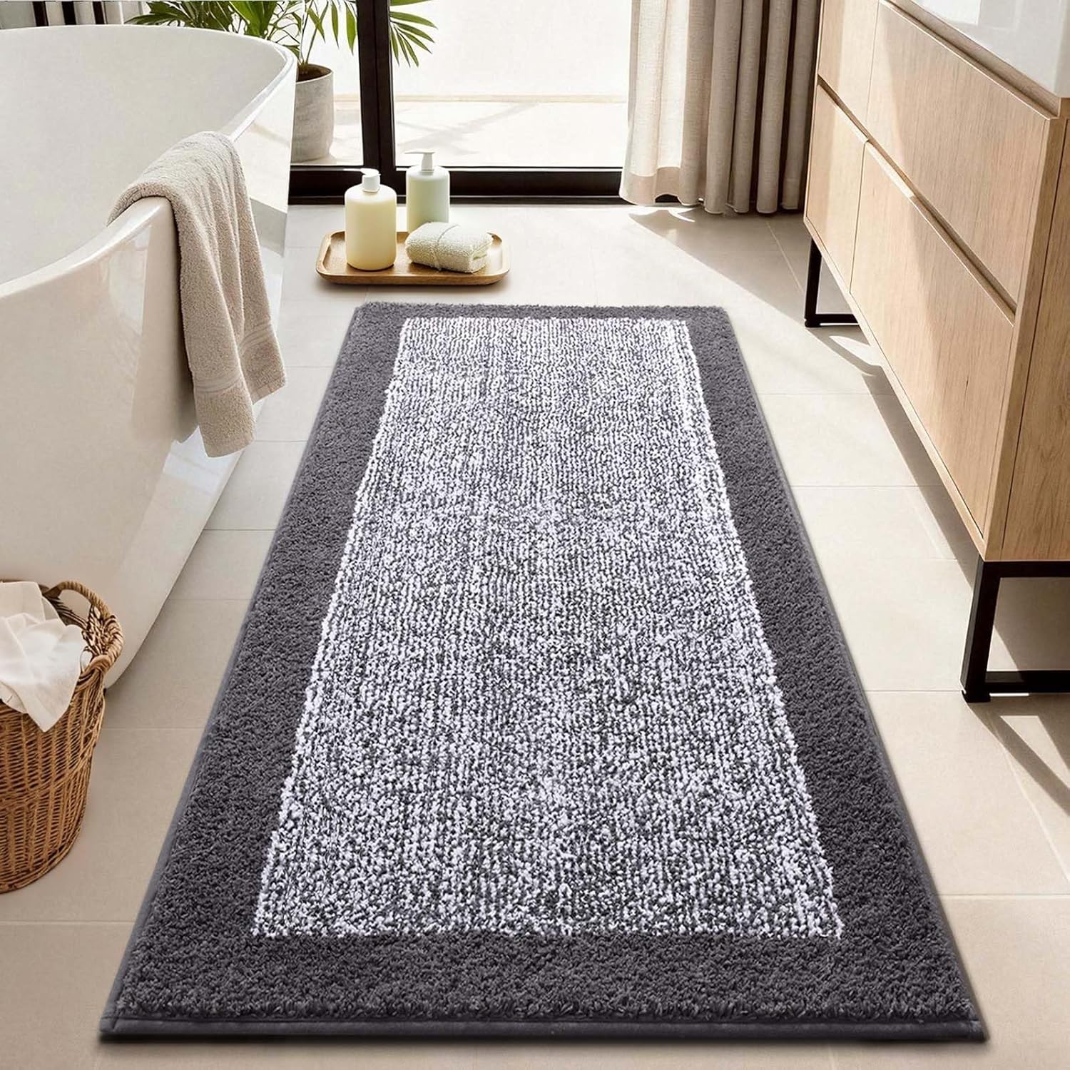 Absorbent Quick-Dry Bathroom Runner Rug