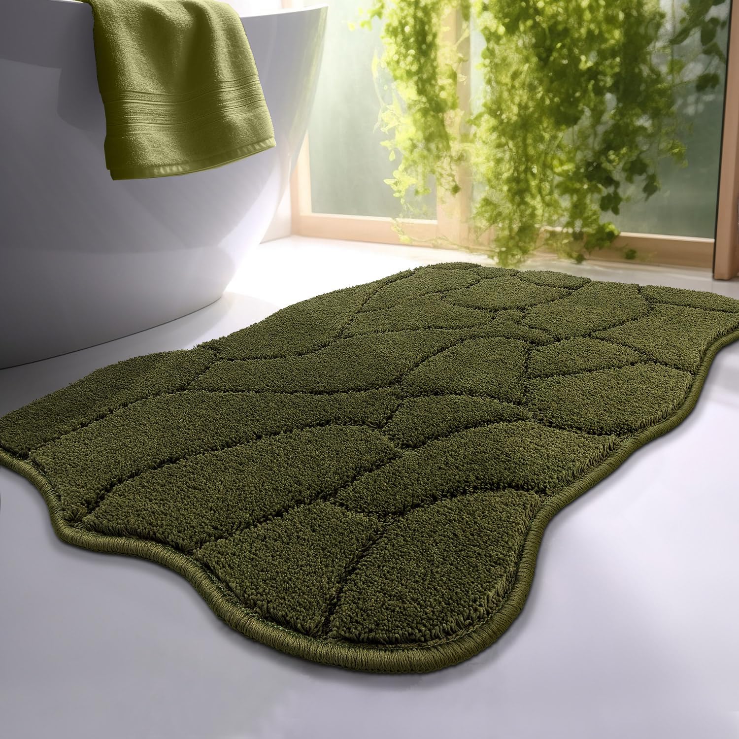Non-Slip Microfiber Bathroom Mat