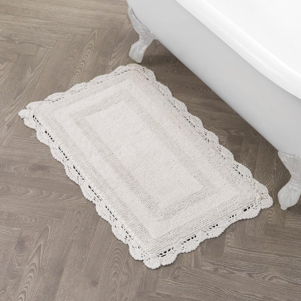 Reversible Cotton Crochet Bathroom Mat